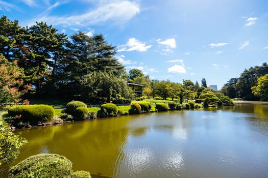 Shinjuku Gyo-en is a large park and garden in Shinjuku and Shibuya, Tokyo, Japan.