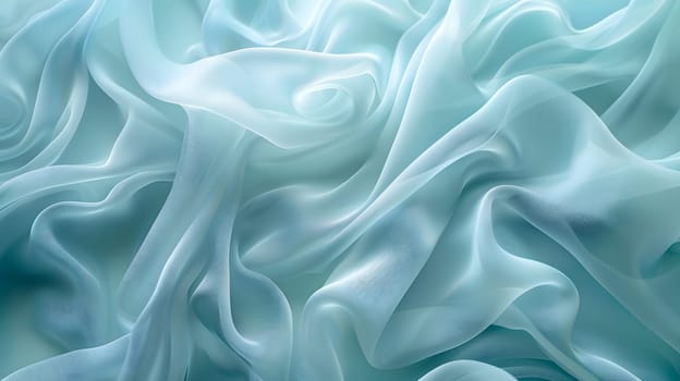 A macro shot of electric blue silk fabric resembling the fluidity of water with a satin finish. The intricate petal pattern adds a touch of elegance