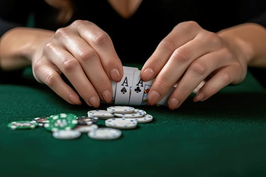 Gambling allure: a dynamic blend of casino elements featuring poker, roulette wheels, chips, and 777, capturing the essence of high-stakes gaming, strategic play, and the pursuit of fortune.