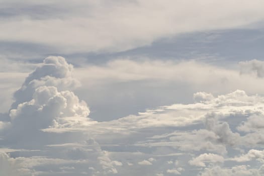 The sky is being covered with amazing cloudy. Dramatic cloud like a heaven with the light shining from the sun, Concept idea of Imaginative clouds nature, Nature abstract composition for background wallpaper and textures, Selective focus.