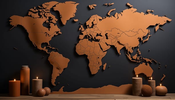 World map - abstract background. High quality photo