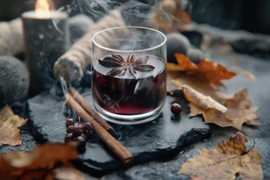 Mulled wine: aromatic drink, spiced infusion, warm beverage, festive flavor, seasonal delight, red blend, cinnamon essence, citrus note, winter tradition, holiday indulgence, fragrant mixture