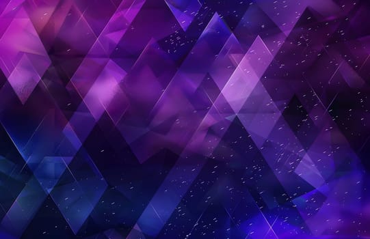 An abstract background featuring a purple and blue geometric pattern, with hints of violet, magenta, and electric blue. The design exudes a sense of space, symmetry, and modernity