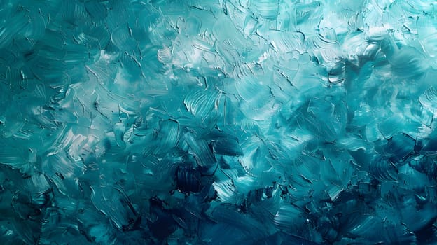 A close up of an electric blue iceberg in the underwater ocean, showcasing the beauty of natural material and marine biology in a stunning natural landscape