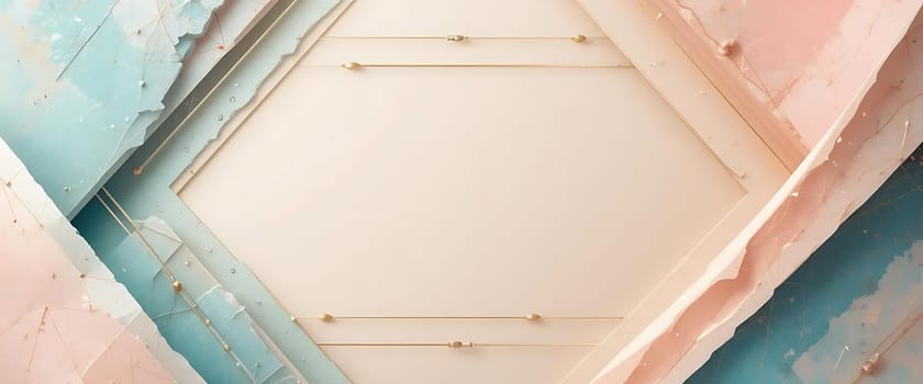 Golden strings dance across a fractured canvas of pastel dreams. The air is still, yet charged, as if whispered secrets linger. Delicate fragility meets strength, evoking a calm tensionâ€”serenity with a gentle heartache.