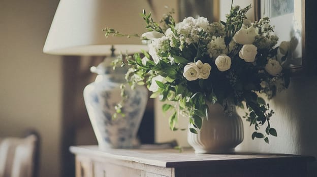 Country cottage decor, Cotswolds style interior design, furniture and home decor in elegant English country house style idea