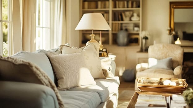 Country cottage decor, Cotswolds style interior design, furniture and home decor in elegant English country house style idea