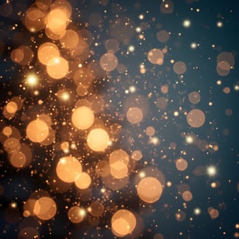 An abstract holiday background filled with shimmering stars and twinkling lights, creating a magical and festive Christmas atmosphere.