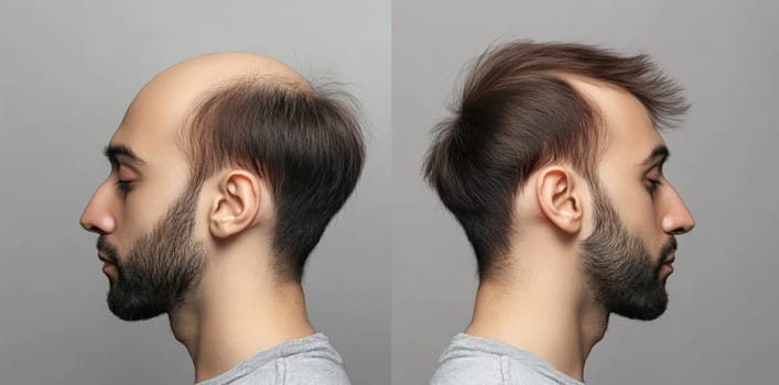 Hair Transformation: before and after photos, hair restoration, scalp rejuvenation, follicle regeneration, regrowth results, hair transplant procedure, visible improvement, confidence boost