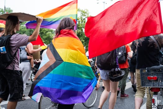 Poznan, Poland - 28 June 2024: March Of The Lgbt Community In Support Of Gaza