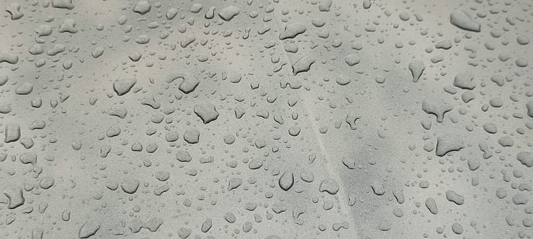 raindrops on gray background water weather. High quality photo