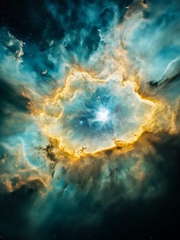 A stunning nebula, a swirling cloud of gas and dust. Stars ignite within, showcasing the birth of new celestial bodies. Cosmic forces sculpt the universe.