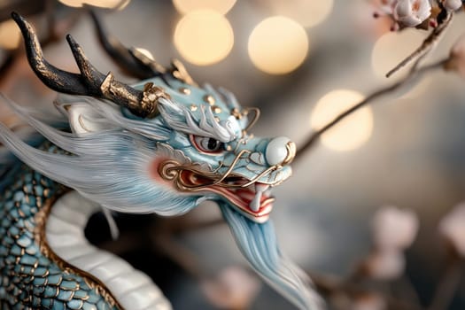 Blue Dragon Festivity joy: delighted participants, Zhonghe Gala customs, ancient heritage, colorful occasion, traditional pride, historic celebrations, spirited community, emblematic practices