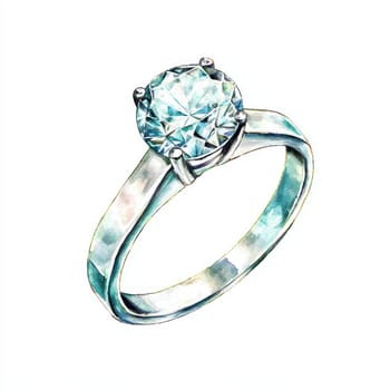 A stunning diamond ring with brilliant cut stone, set in sleek band, radiating elegance and charm. Perfect for special occasions