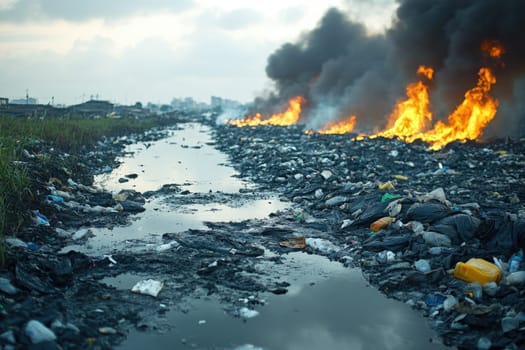 Atmospheric contamination: smog presence, industrial byproduct, toxic exposure, urban air quality, ecological deterioration, respiratory hazard, climate alteration, harmful particles, polluted skies