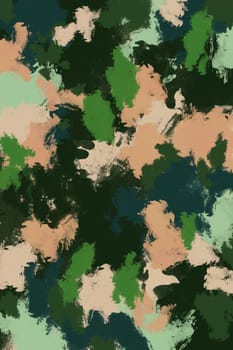 green-beige spotted camouflage textured background with brush strokes
