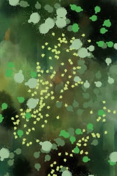 green-beige spotted camouflage textured background with brush strokes