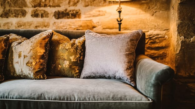 Country cottage decor, Cotswolds style interior design, furniture and home decor in elegant English country house style idea