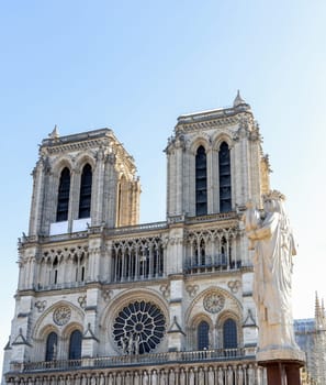 Newly restored Notre Dame Cathedral in Paris after the fire. Paris, France
