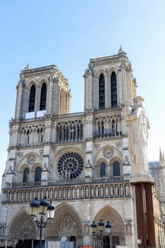 Newly restored Notre Dame Cathedral in Paris after the fire. Paris, France