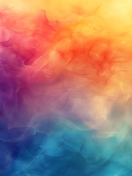 The afterglow painted the sky with a rainbow of colors, including pink, orange, and hues of blue, creating a beautiful atmospheric phenomenon