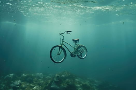 Throwing a bicycle to the bottom of an Amsterdam canal Netherlands
