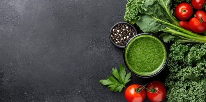 Green smoothie blend: fresh produce, vibrant nutrients, health boost, herbal infusion, fruit combination, vitamin-rich, antioxidant power, fiber-packed, rejuvenating drink, nutritious choice