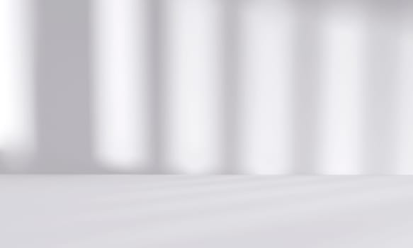 abstract white studio room with light and shadow from window background for product display presentation