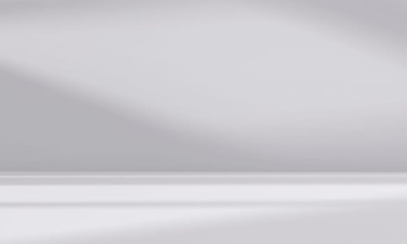 abstract white studio room with light and shadow from window background for product display presentation