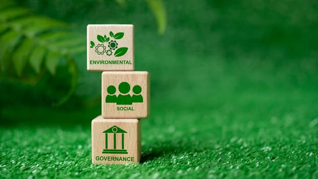 ESG concept for environment, society and governance in sustainable. business responsible environmental.