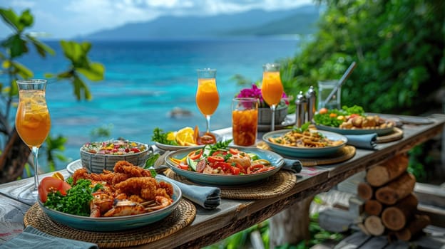 Enjoy fresh, delightful dishes by the sea, with refreshing drinks its a perfect getaway experience