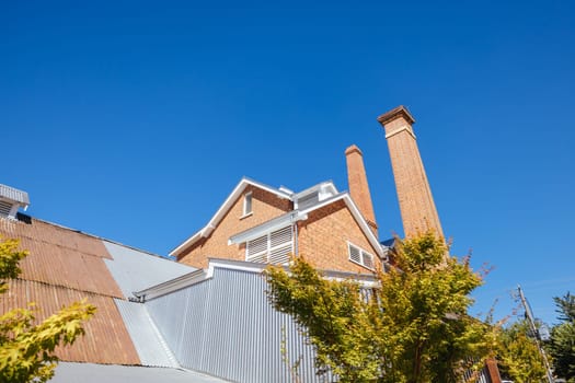 BEECHWORTH, AUSTRALIA - JANUARY 1 2025: Billson's Brewery in historic Beechworth town centre on a warm summer's day in Victoria, Australia on January 1st, 2025