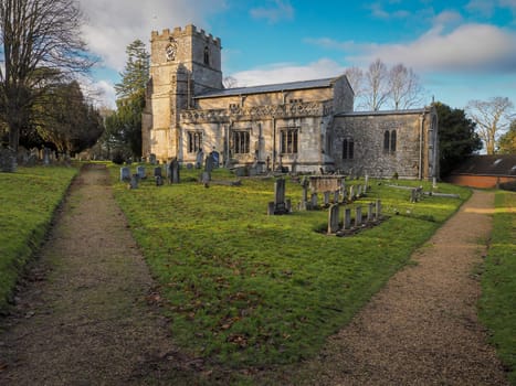 The Church of St Mary the Virgin, Bishopstone, which originates from Norman times, Oxfordshire, UK