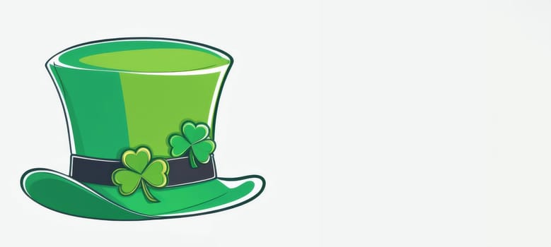 Green St. Patrick's Day hat isolated on a white background