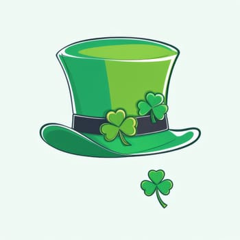 Green St. Patrick's Day hat isolated on a white background