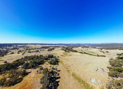 BEECHWORTH, AUSTRALIA - JANUARY 1 2025: Famous Flat Rock and landscape near Beechworth in Beechworth Historic Park in Australia on January 1st, 2025