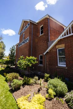 BEECHWORTH, AUSTRALIA - DECEMBER 28 2024: Billson's Brewery in historic Beechworth town centre on a warm summer's day in Victoria, Australia