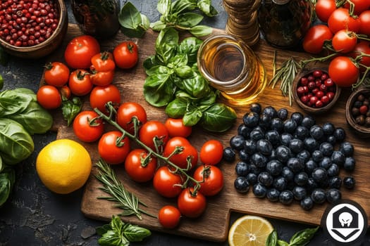 A glass of wine and light vegetable snacks on the table. We offer snacks at a friendly party.