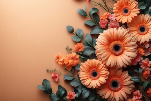 Background of wildflowers, plants. Background with flowers.