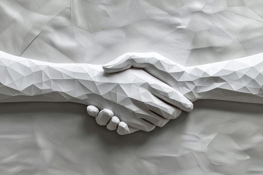 Handshake symbolizing trust, partnership, and successful collaboration. Ideal for themes of business, teamwork, and professional relationships.