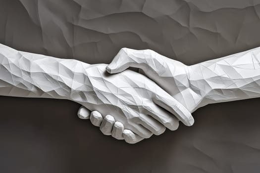 Handshake symbolizing trust, partnership, and successful collaboration. Ideal for themes of business, teamwork, and professional relationships.