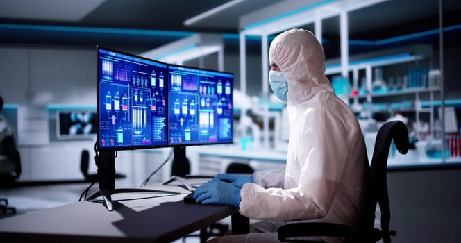 Science Research Lab Doctor Using Technology In Hospital