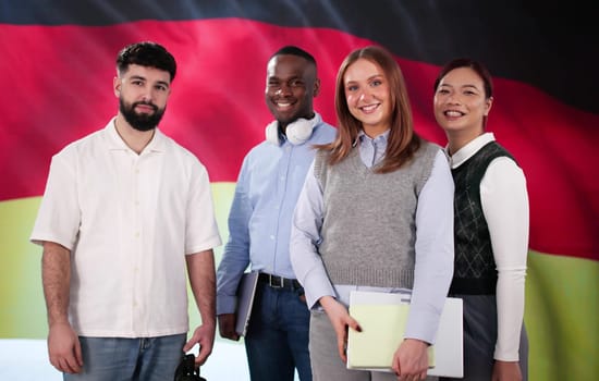 People Learning German Language Or Deutsch In Language Course