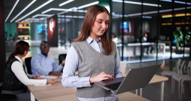 Diverse Business People Teamwork At Workplace. Group In Office