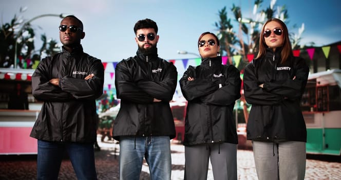 Security Guard Event Service At Local Street Food Event