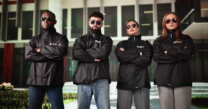 Security Guard Event Service. Officer And His Group