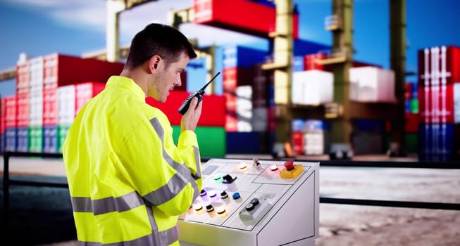 Logistic Ship Port Control Panel