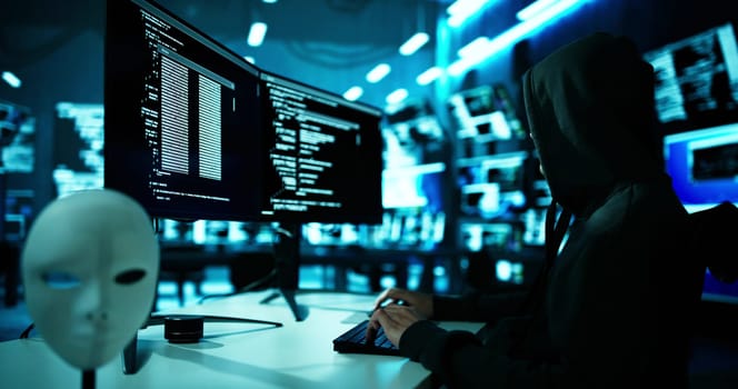 Hacker Stealing Data From Computer