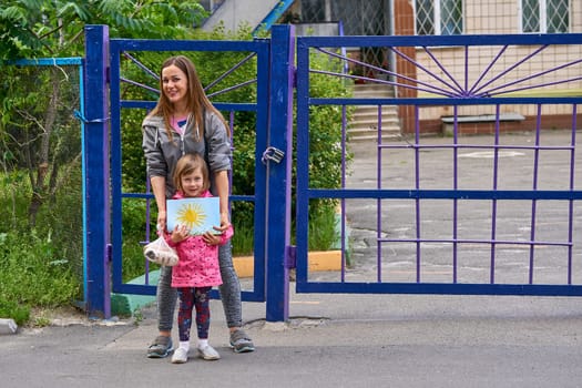 a school or class that prepares children for first grade. A child in kindergarten is typically near five years old