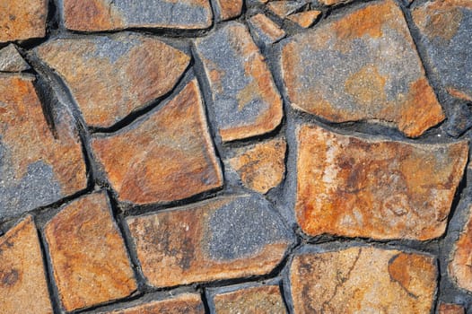 Pattern of stone wall surface. The surface of natural masonry. The structure is in the grunge style.